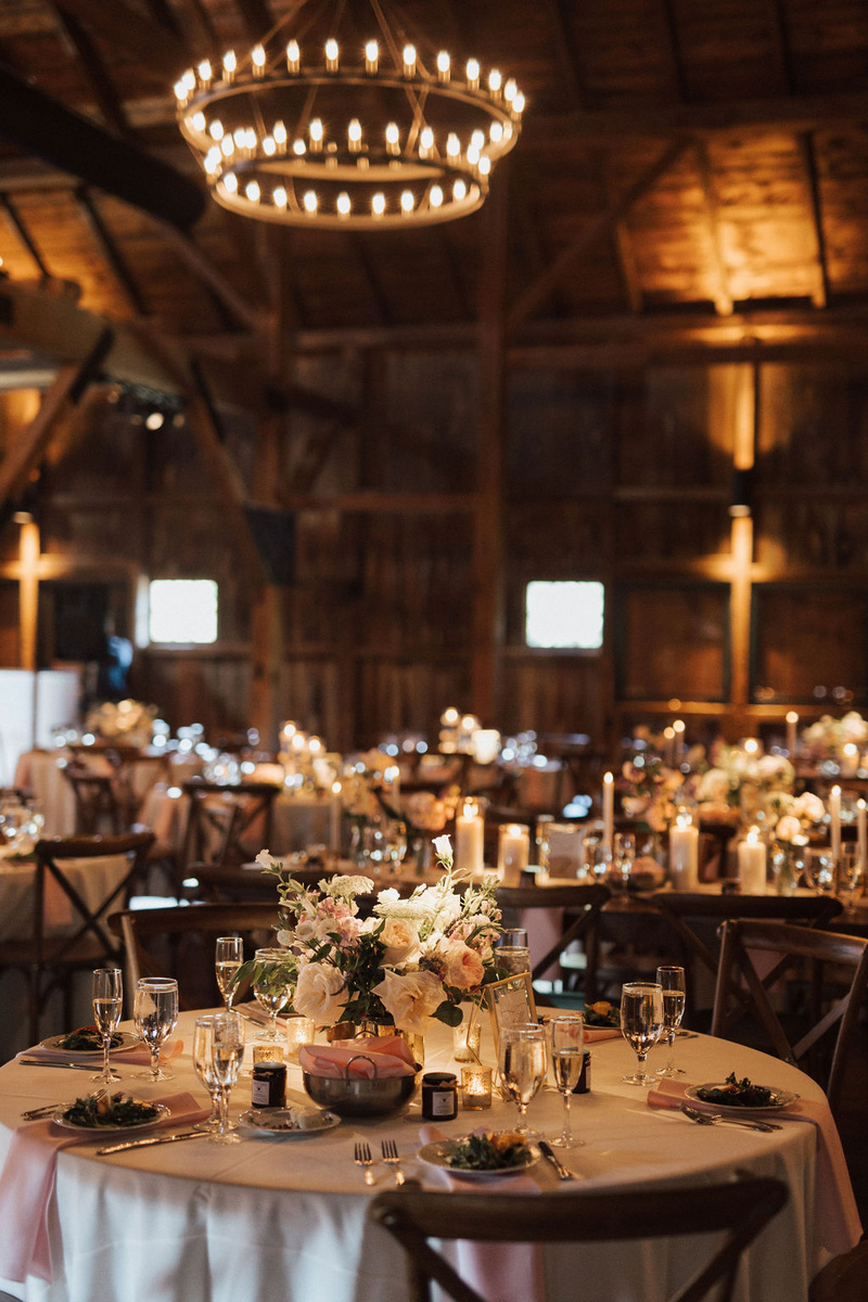 The Farm at Eagles Ridge Barn Reception Rustic barn reception at The Farm at Eagles Ridge in Lancaster County, PA