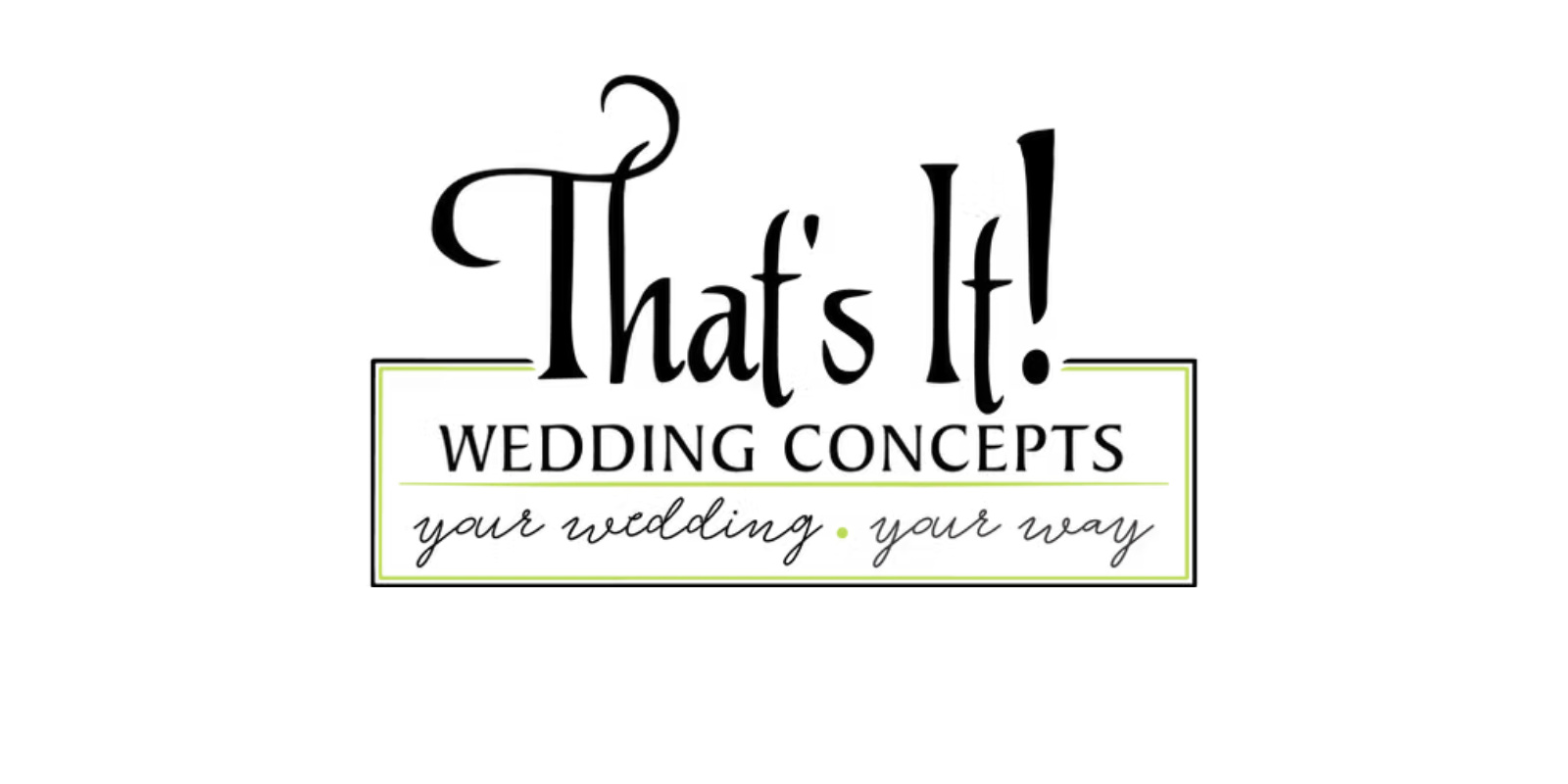 That's It! Wedding Concepts logo That's It! Wedding Concepts logo